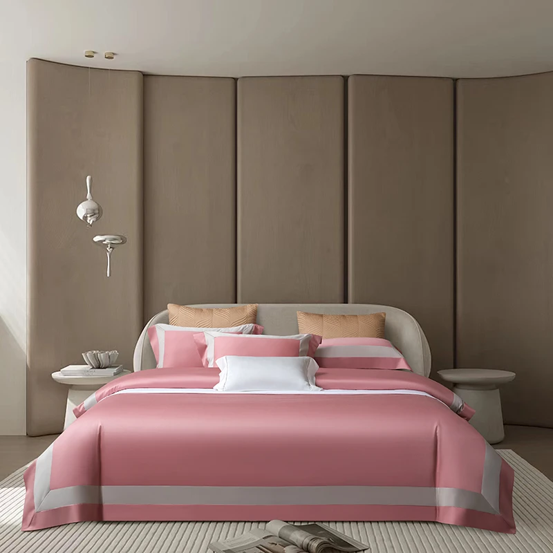 2025新品100支长绒棉床盖款佩希系列四件套