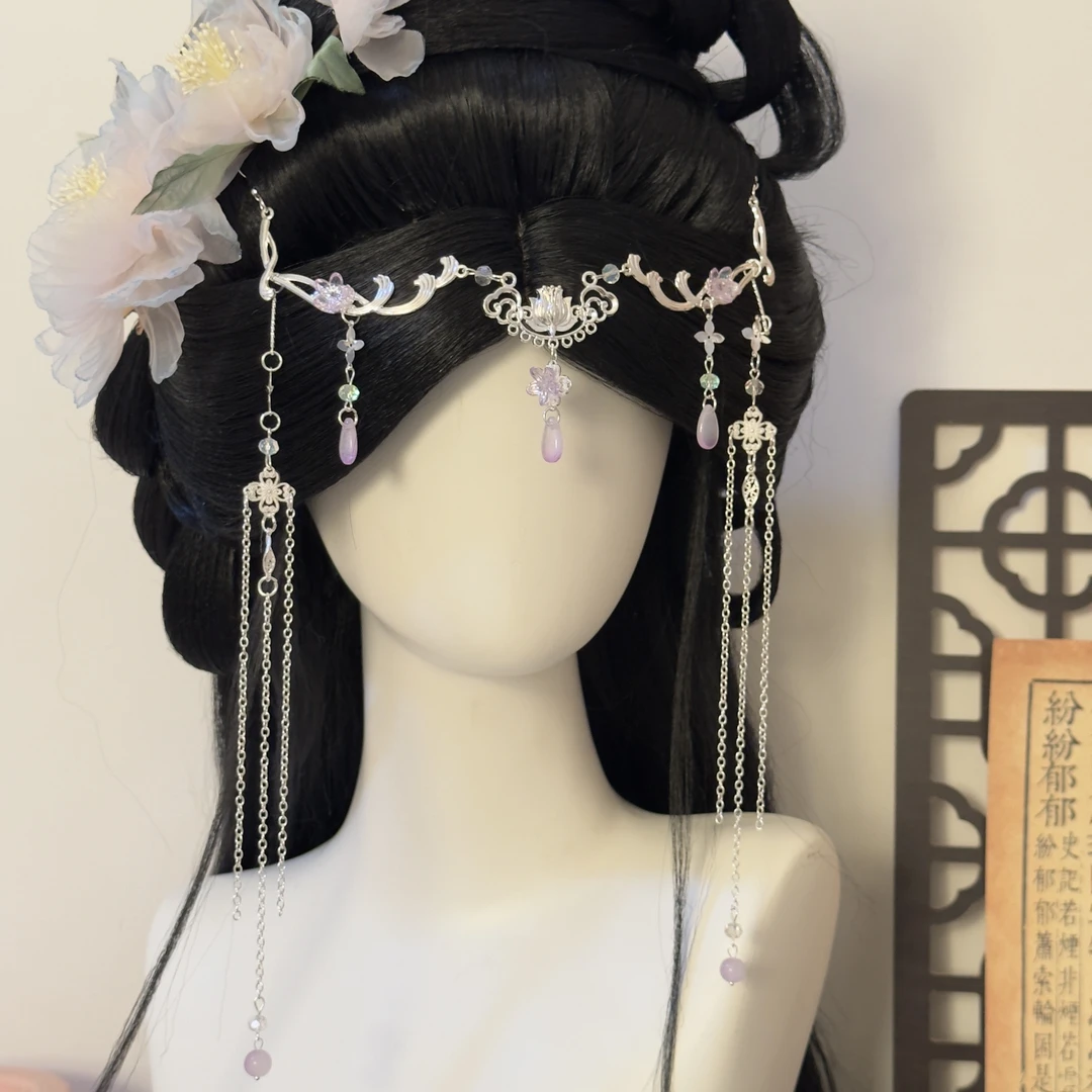 紫【溶溶月色】古风汉服配饰