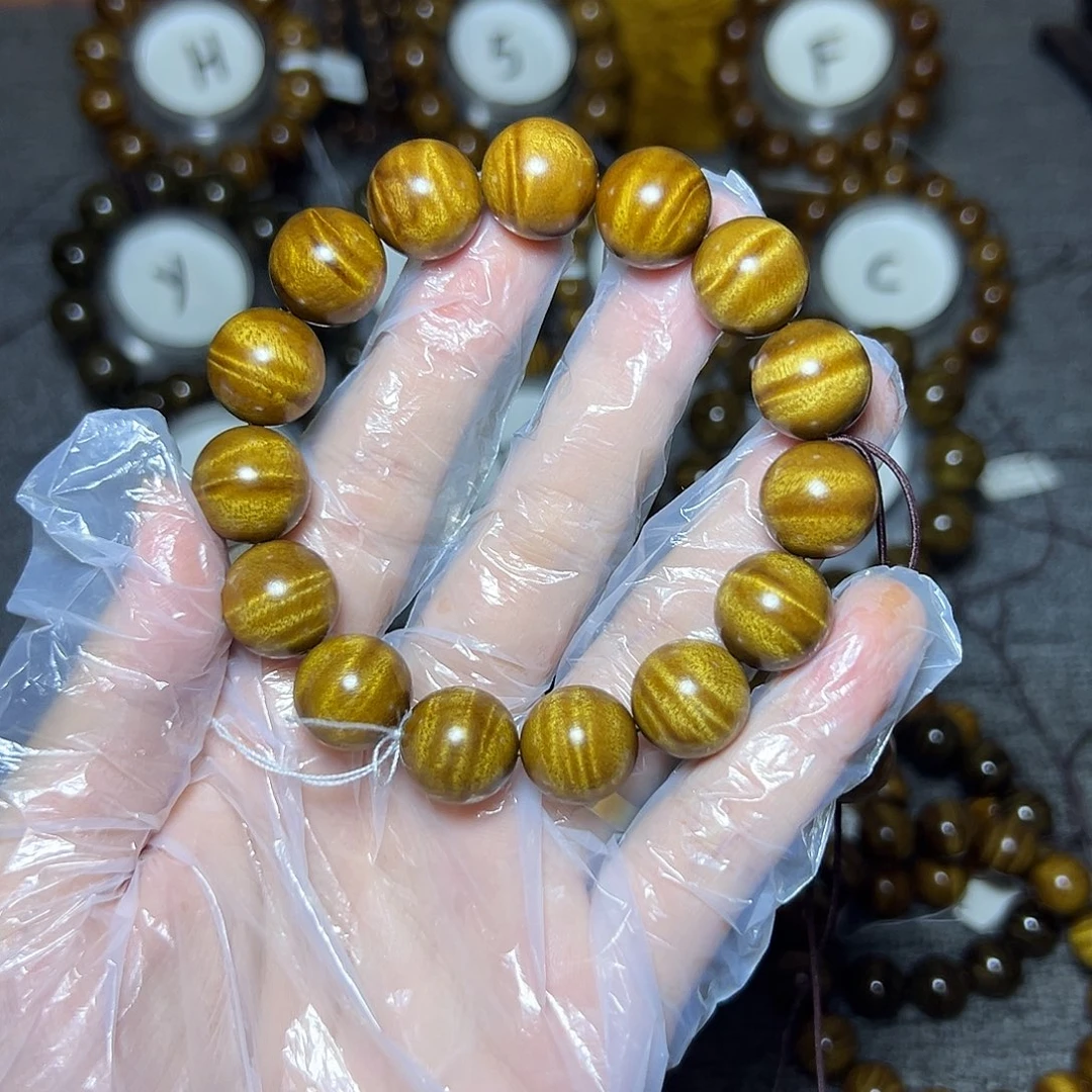金丝楠手串/手链小叶桢楠1.5水波