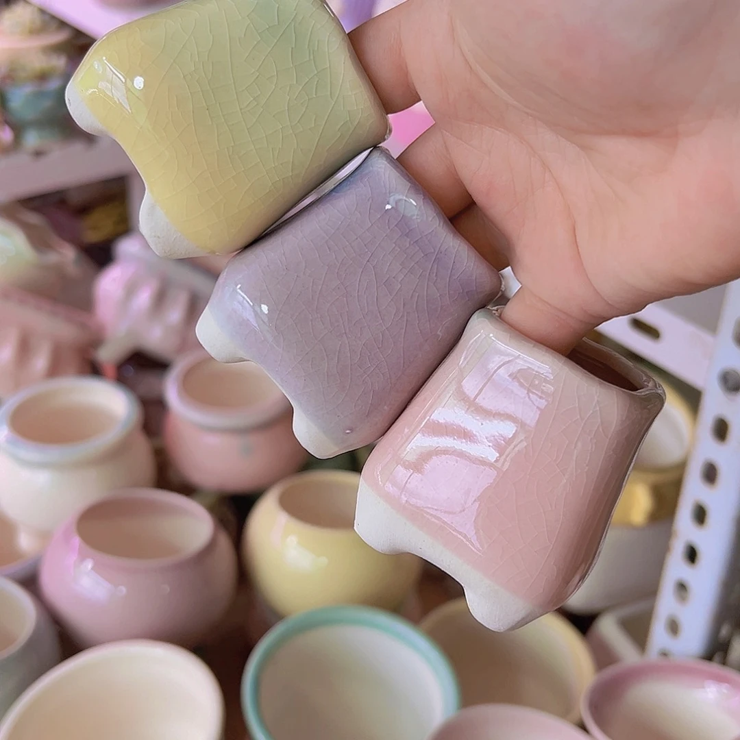 陶瓷花盆当场满12包邮