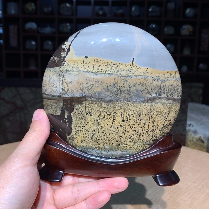 广西国画石摆件，观赏收藏