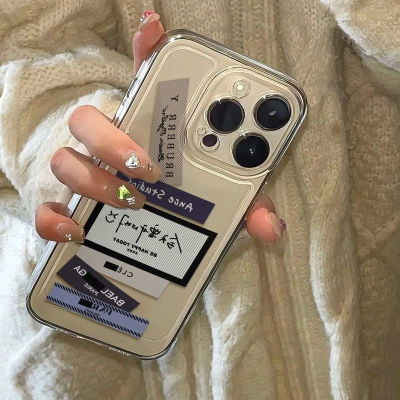 今天要开心适用苹果16ProMax/15/14 iPhone13/12透明手机壳