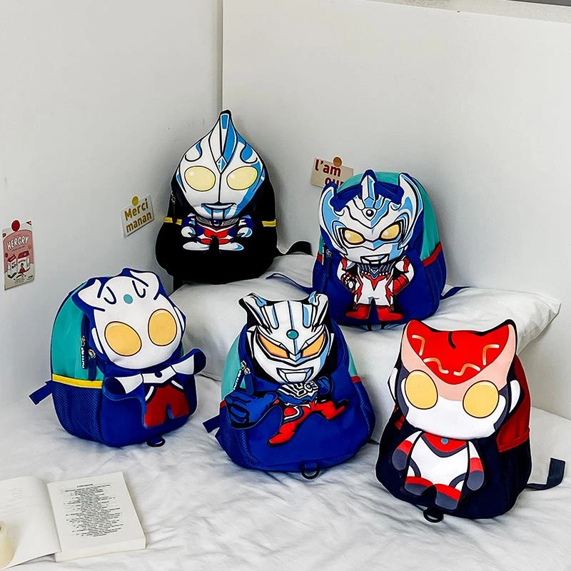 幼儿园小班男孩超人卡通轻便小书包入学1--3岁宝宝学前可爱背包