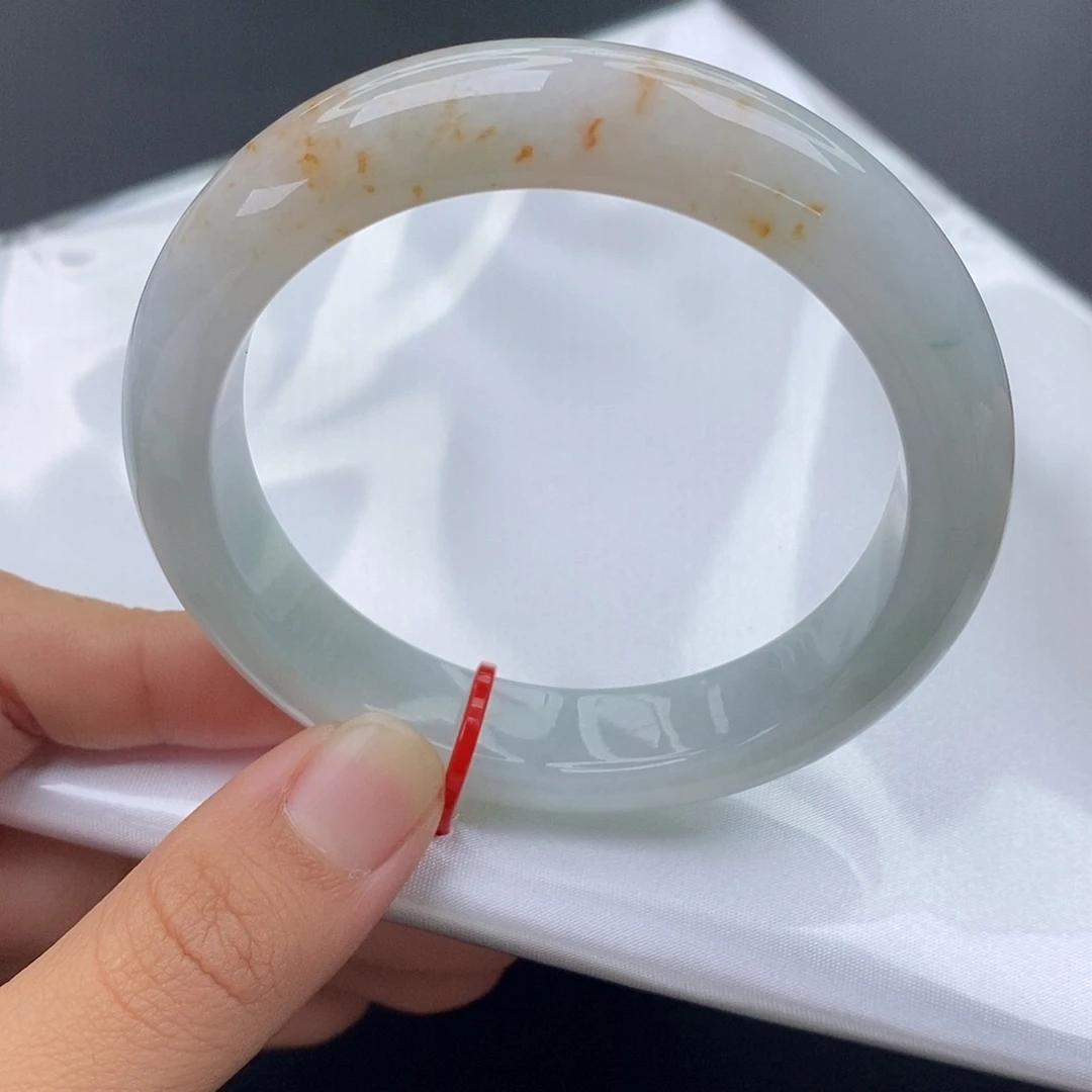 翡翠未镶嵌手镯5657正圈