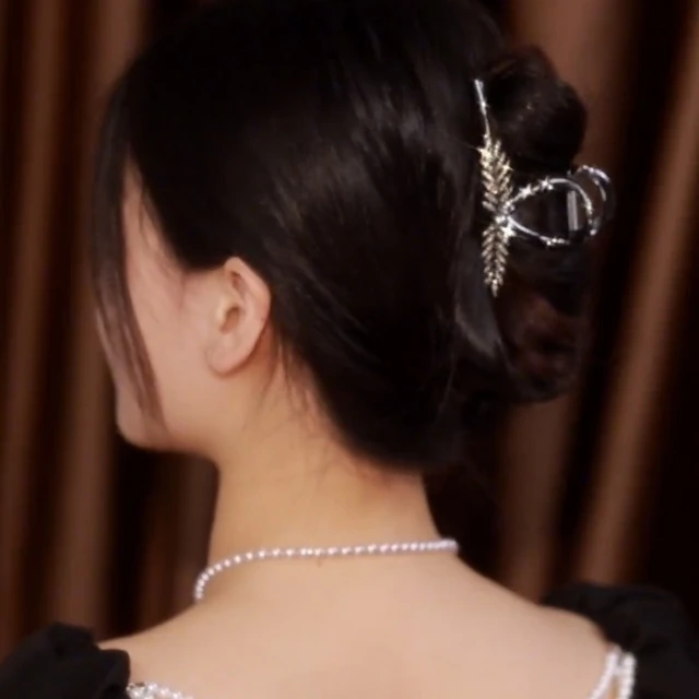 麦穗抓夹优雅发夹后脑勺高级感古风鲨鱼夹头饰气质高级感盘发发夹