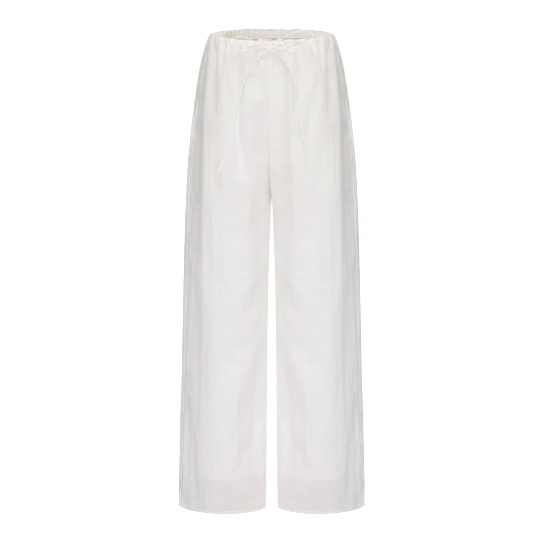 董小姐买手店RUOHAN 白色抽绳休闲裤