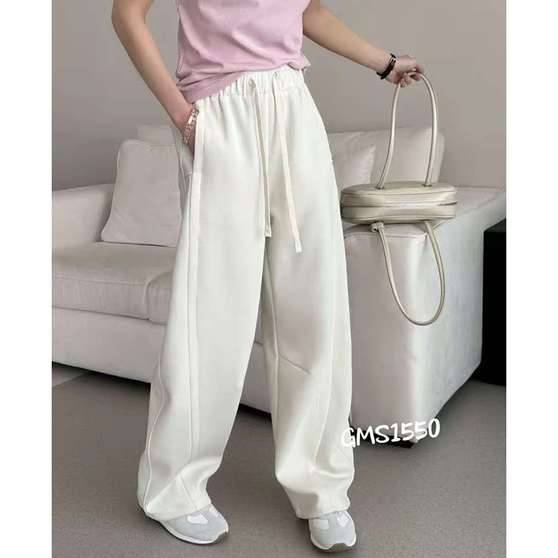LMY 抽绳阔腿卫裤 #1550