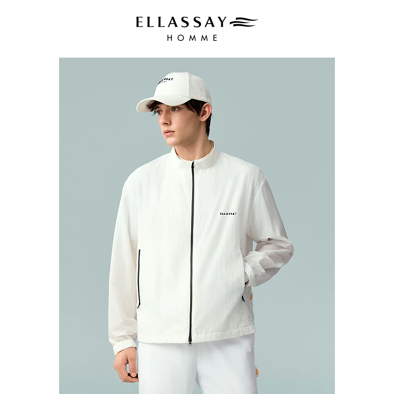 ELLASSAY歌力思男装26春夏轻薄塔夫绸高尔夫透气外套EME371W02300