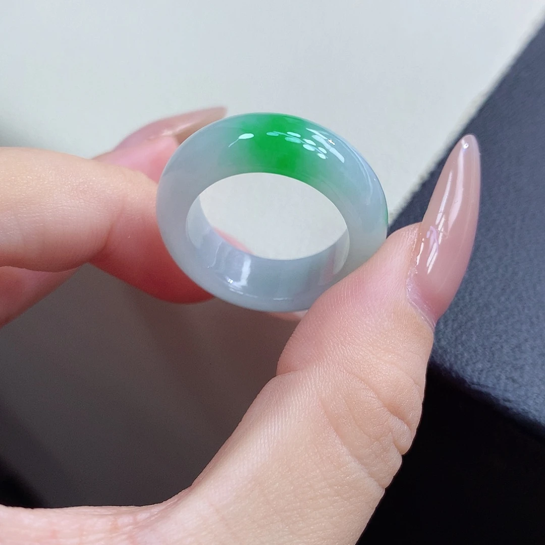 翡翠未镶嵌戒指19-20号