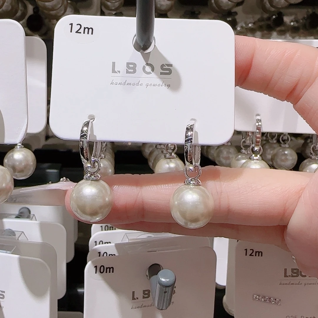 铜合金锆石925银耳环