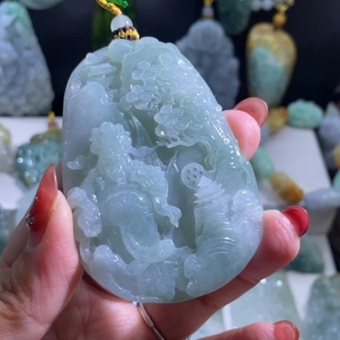 【闪购商品】颈饰未镶嵌翡翠财神