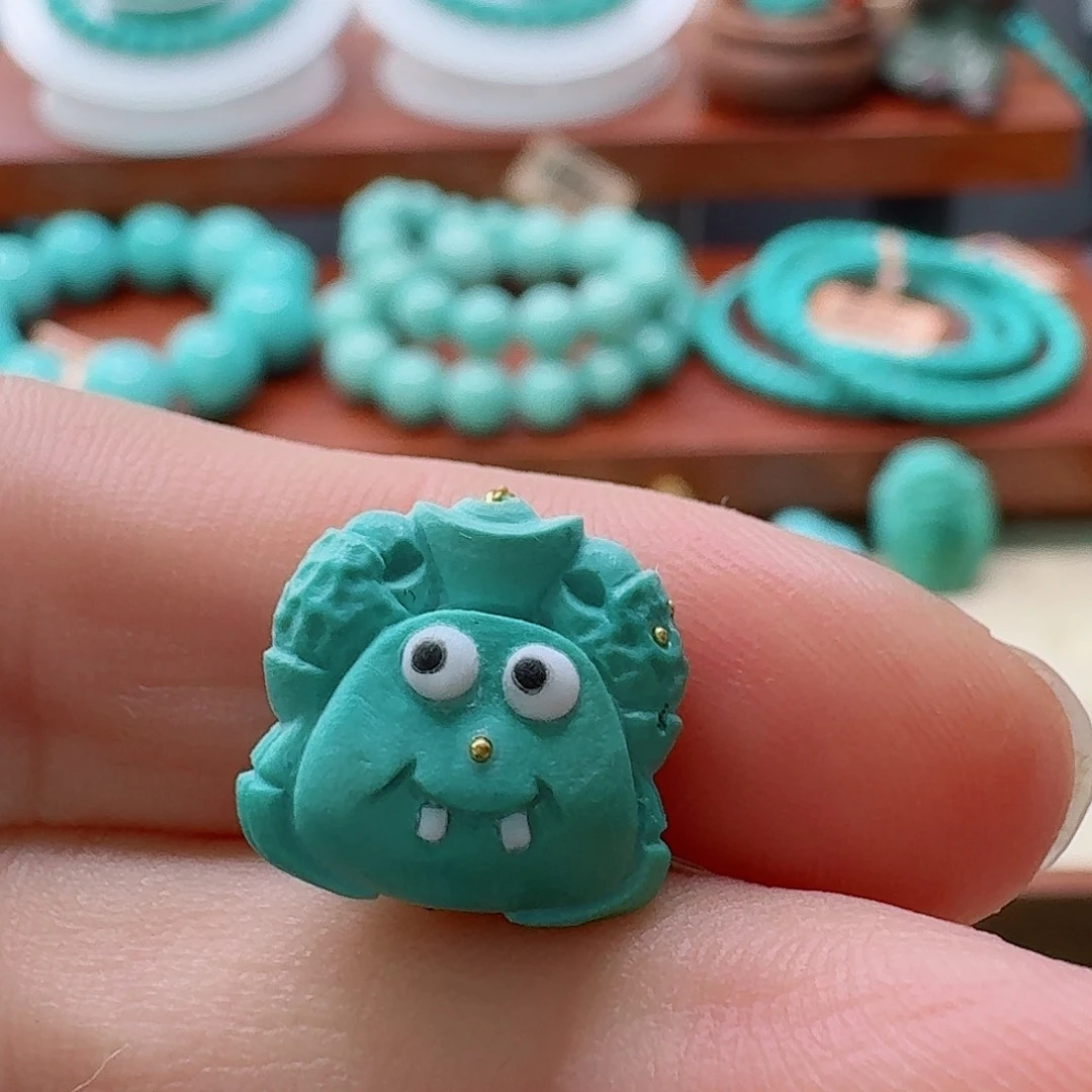 绿松石未镶嵌珠宝半成品