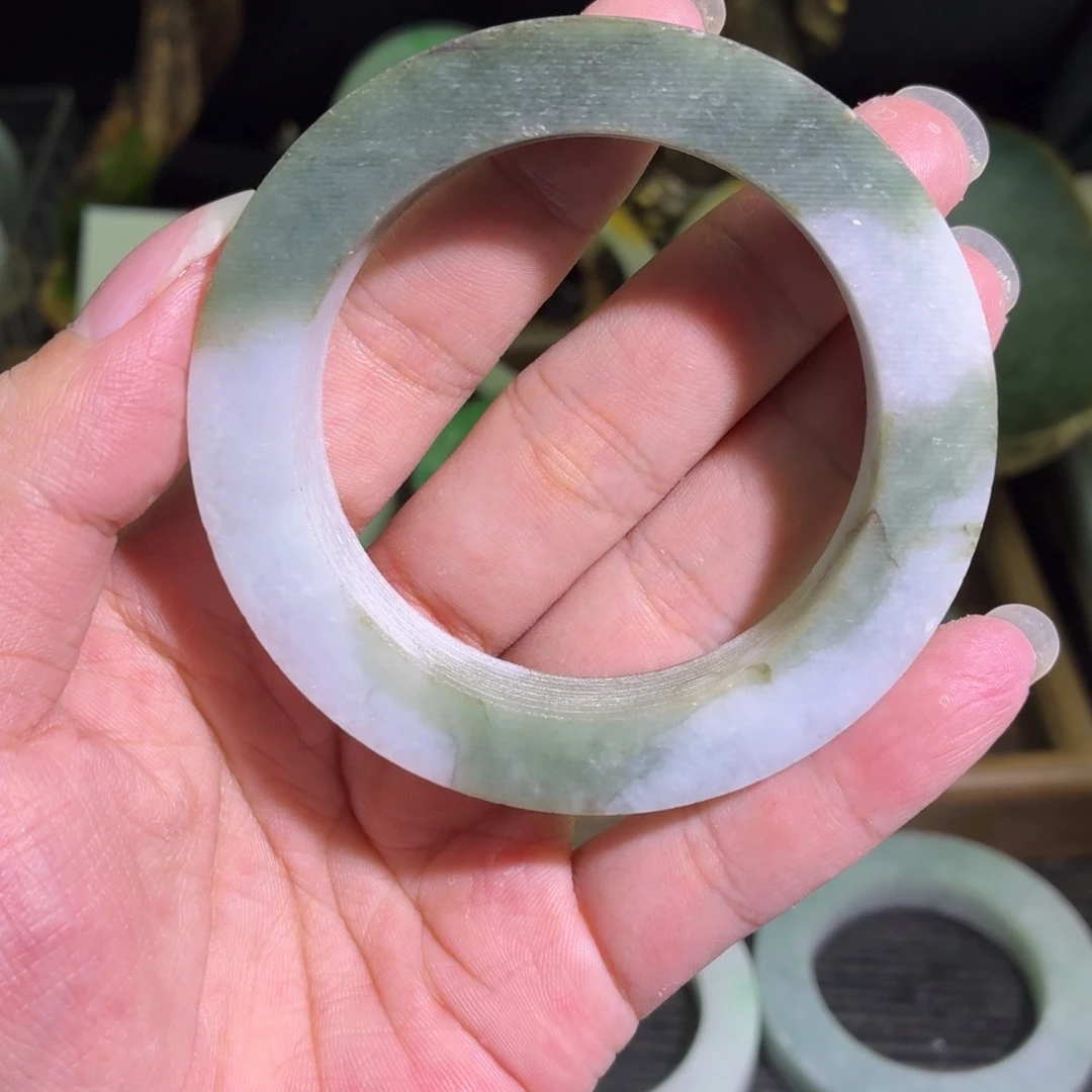 定制翡翠未镶嵌缅甸翡翠A货手镯毛胚定制