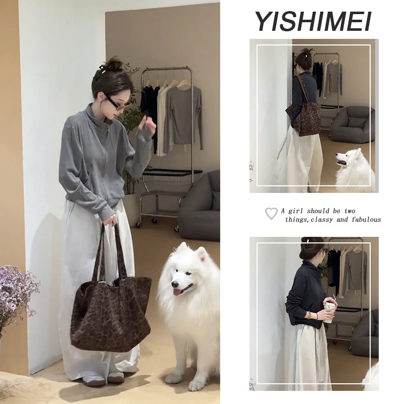 今年流行穿搭一整套女早秋2025新款通勤风外套百搭阔腿裤两件套