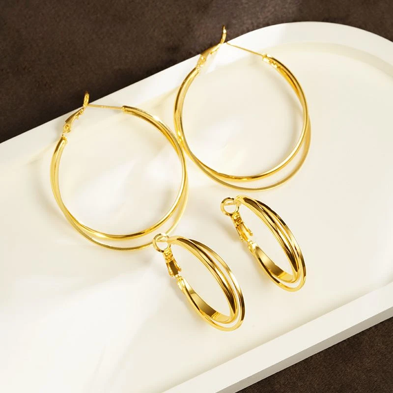 铜合金耳饰 圆圈耳环#E011 新疆包邮