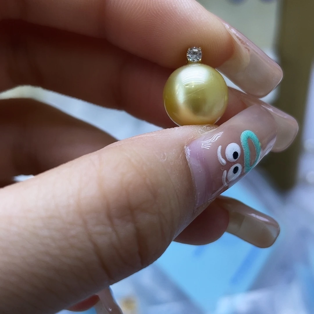 海水珍珠18K金镶嵌颈饰