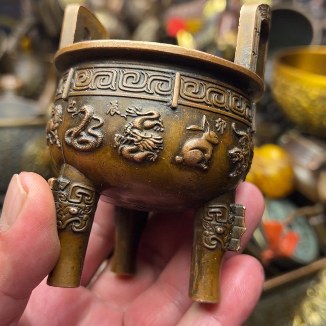 茶壶香炉铜器摆件