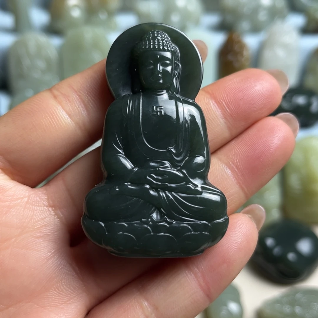 和田玉未镶嵌挂件