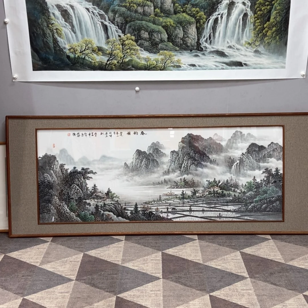 国画雷*⋄杜平小六尺李可河四尺真人真品