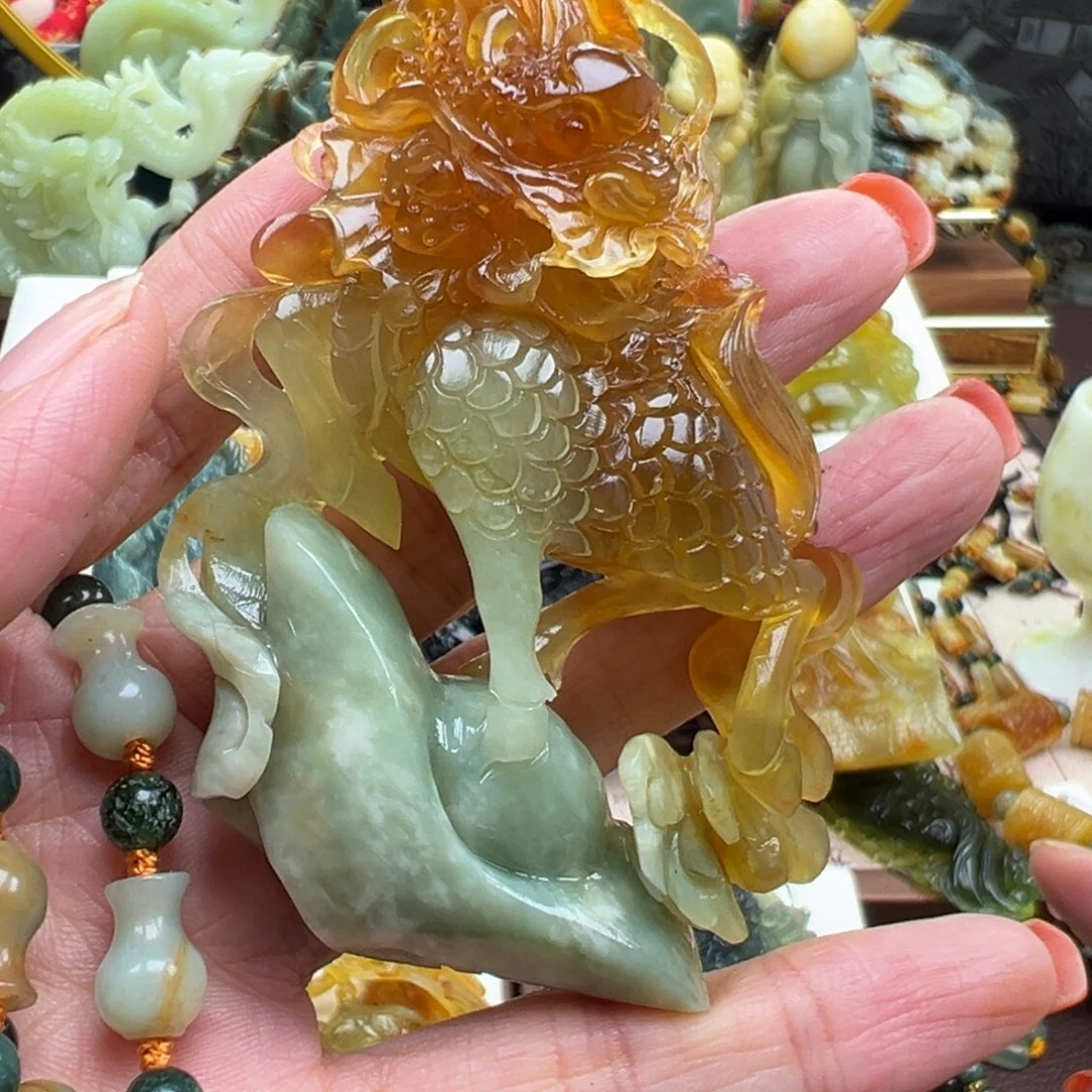 岫玉未镶嵌挂件挂件