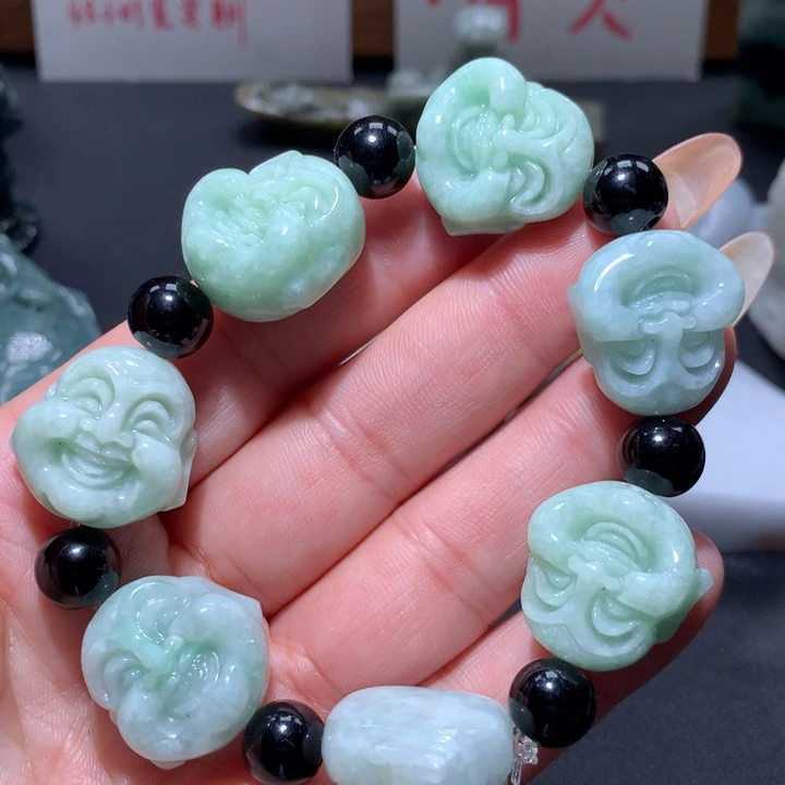 翡翠未镶嵌颈饰保真天然A货翡翠