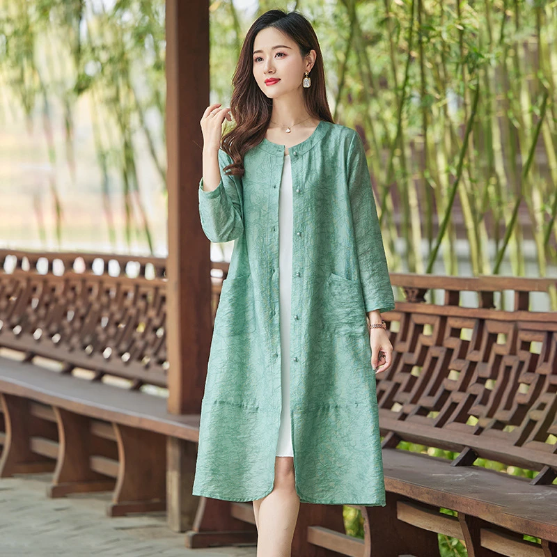 纯色披肩外搭天丝防晒衣2025新款夏季长款外套女薄款大码妈妈开衫