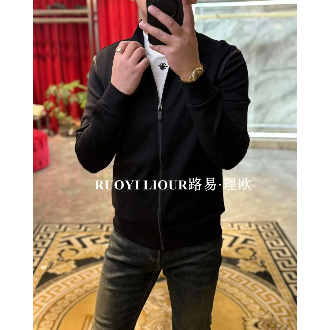 【路易理欧】潮流男欧货时尚轻奢休闲百搭修身秋冬针织衫810