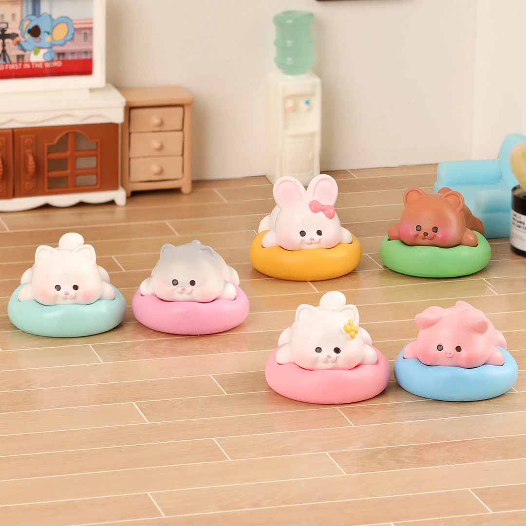 【直播拆】【对对碰】趴趴动物 手工diy可爱摆件默认微瑕创意网红动物