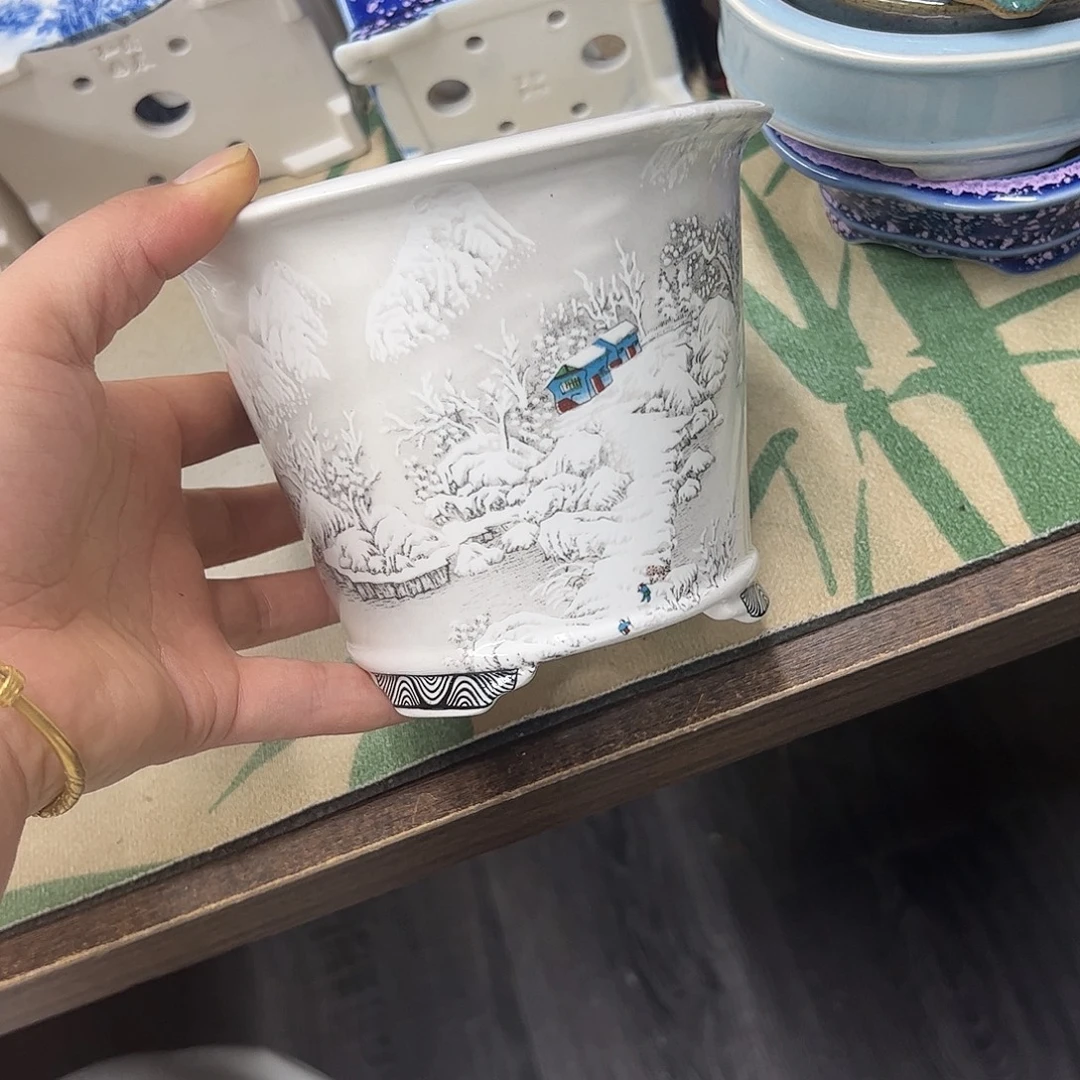 紫砂花盆429号瑕疵14.5/11.5cm