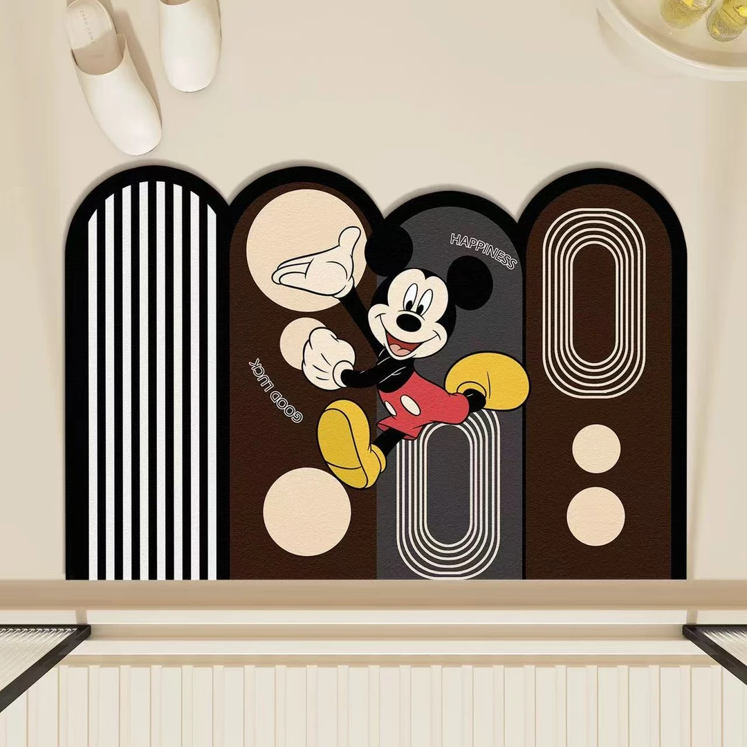 墨以-204【80x120】硅藻泥吸水卡通防滑入户门地垫进门地垫玄关脚垫