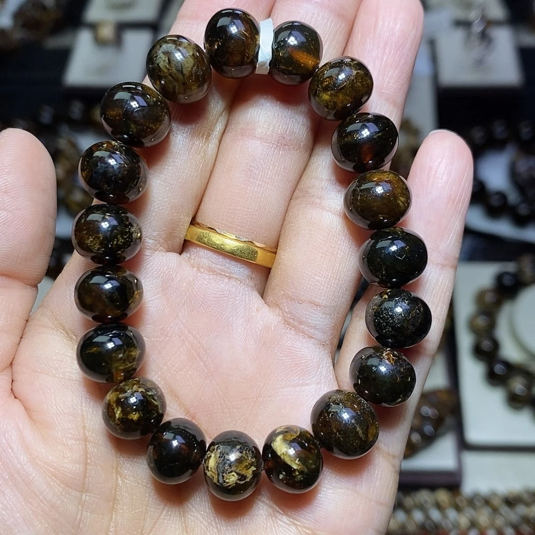 琥珀未镶嵌裸石福利 翳花10mm