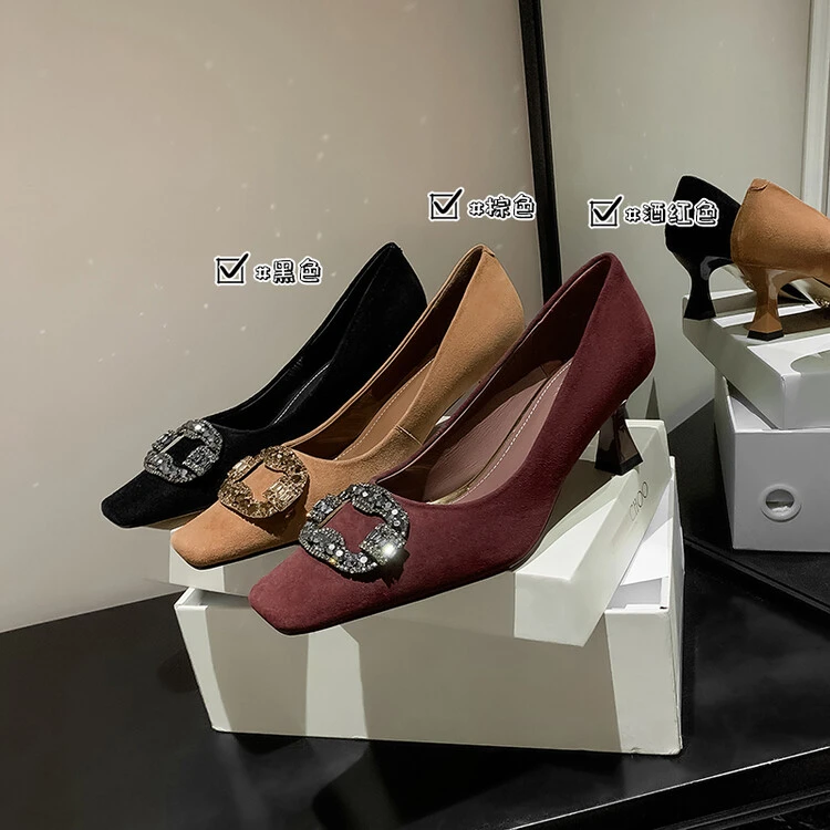 DJ棕时尚单鞋-A2870