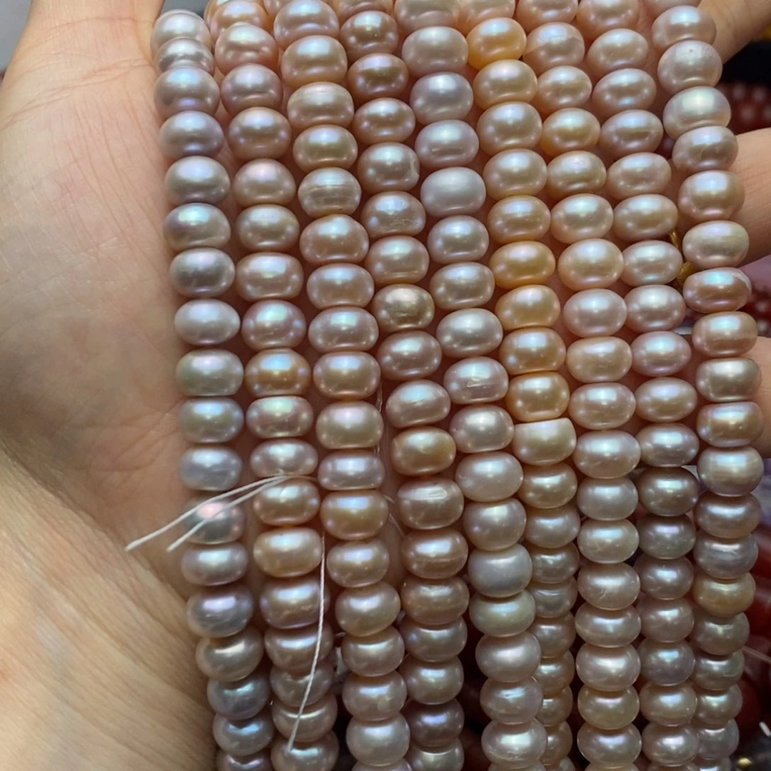 玛瑙/玉髓未镶嵌珠宝半成品拍二得一强光极光淡水珍珠9-10m