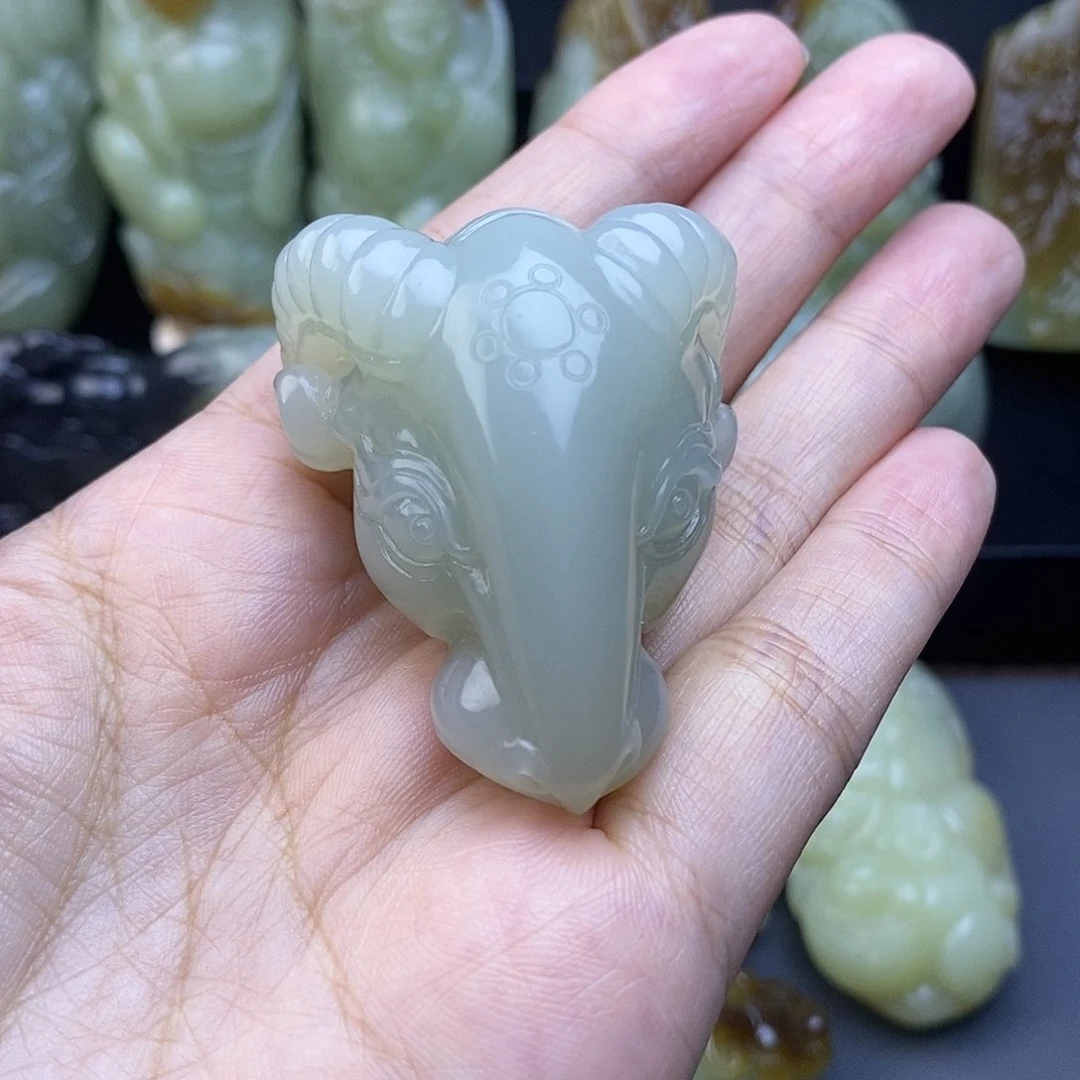 未镶嵌和田玉把件涛***海
