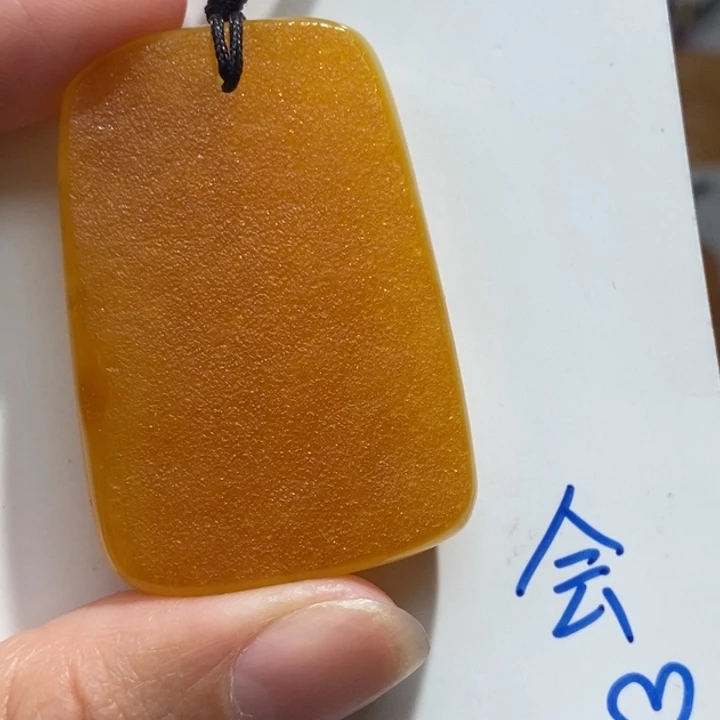 定制琥珀未镶嵌琥珀蜜蜡吊坠项链