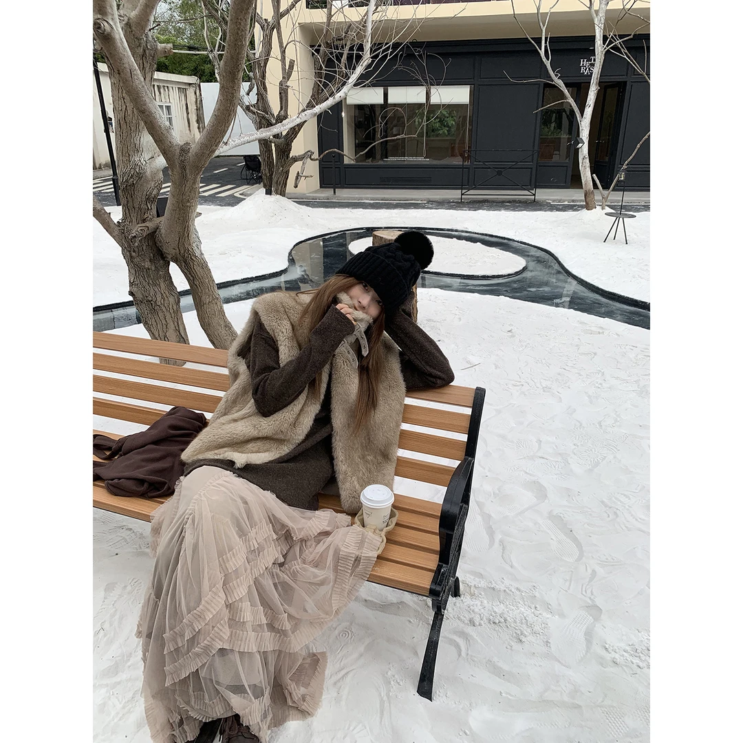 【交响曲马甲】韩系温柔气质百搭琥珀渐变色HD马甲254A4577#