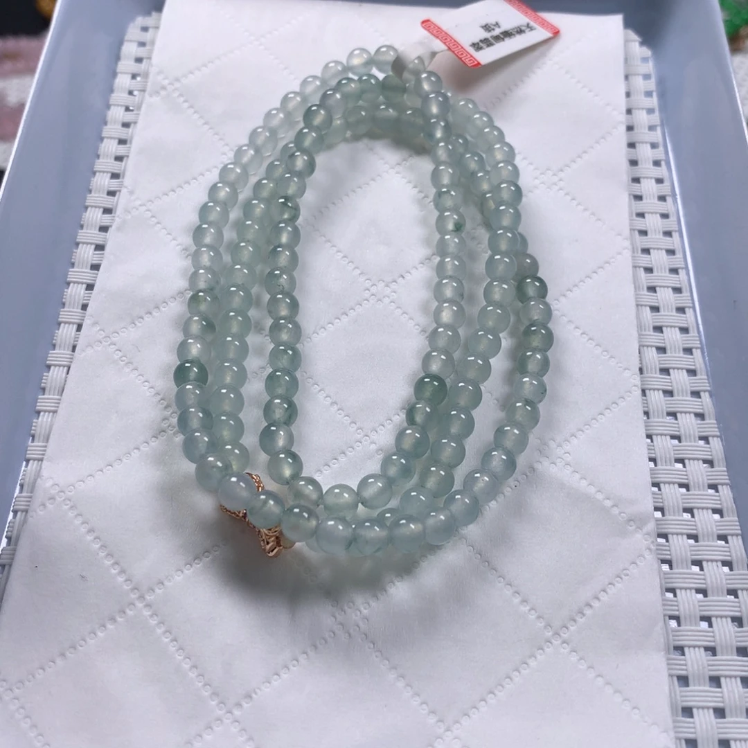 翡翠未镶嵌颈饰项链