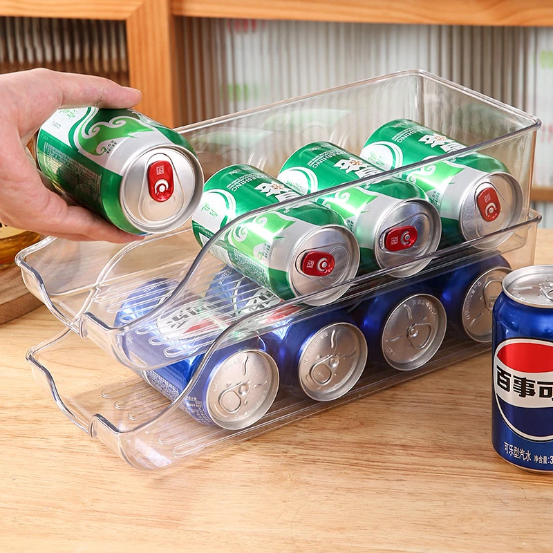 储物盒收纳盒杂物冰箱食品啤酒置物架家用饮料厨房整理盒抽屉