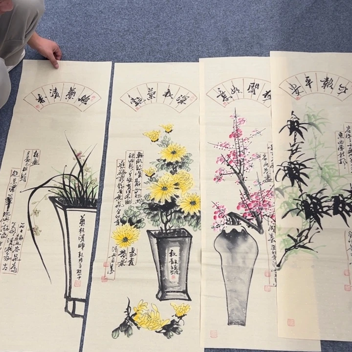 国画宣纸纯手绘字画