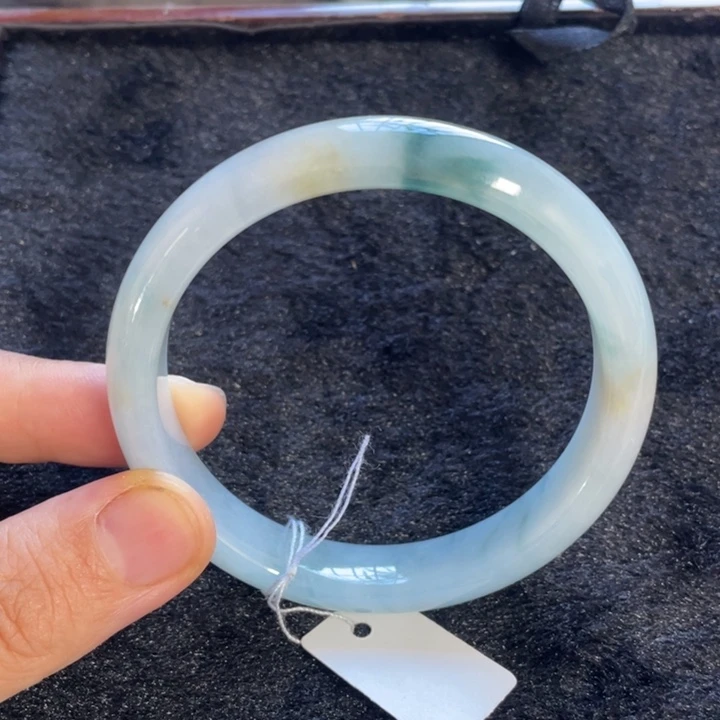 翡翠未镶嵌手镯翡翠手镯57小纹