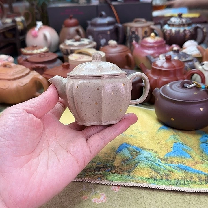 茶壶紫砂洒金神仙小汉瓦