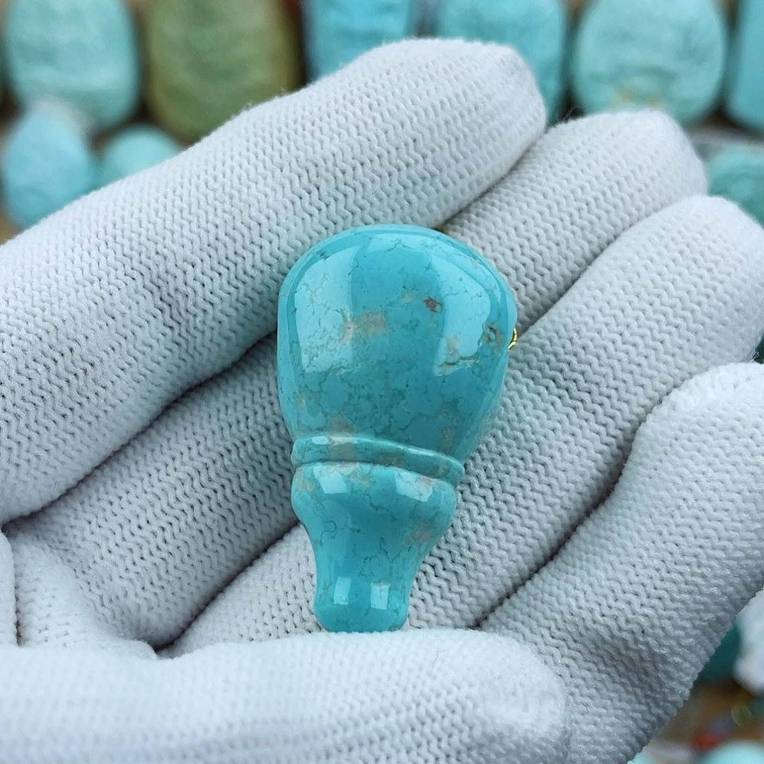 未镶嵌绿松石珠宝奇石19mm+