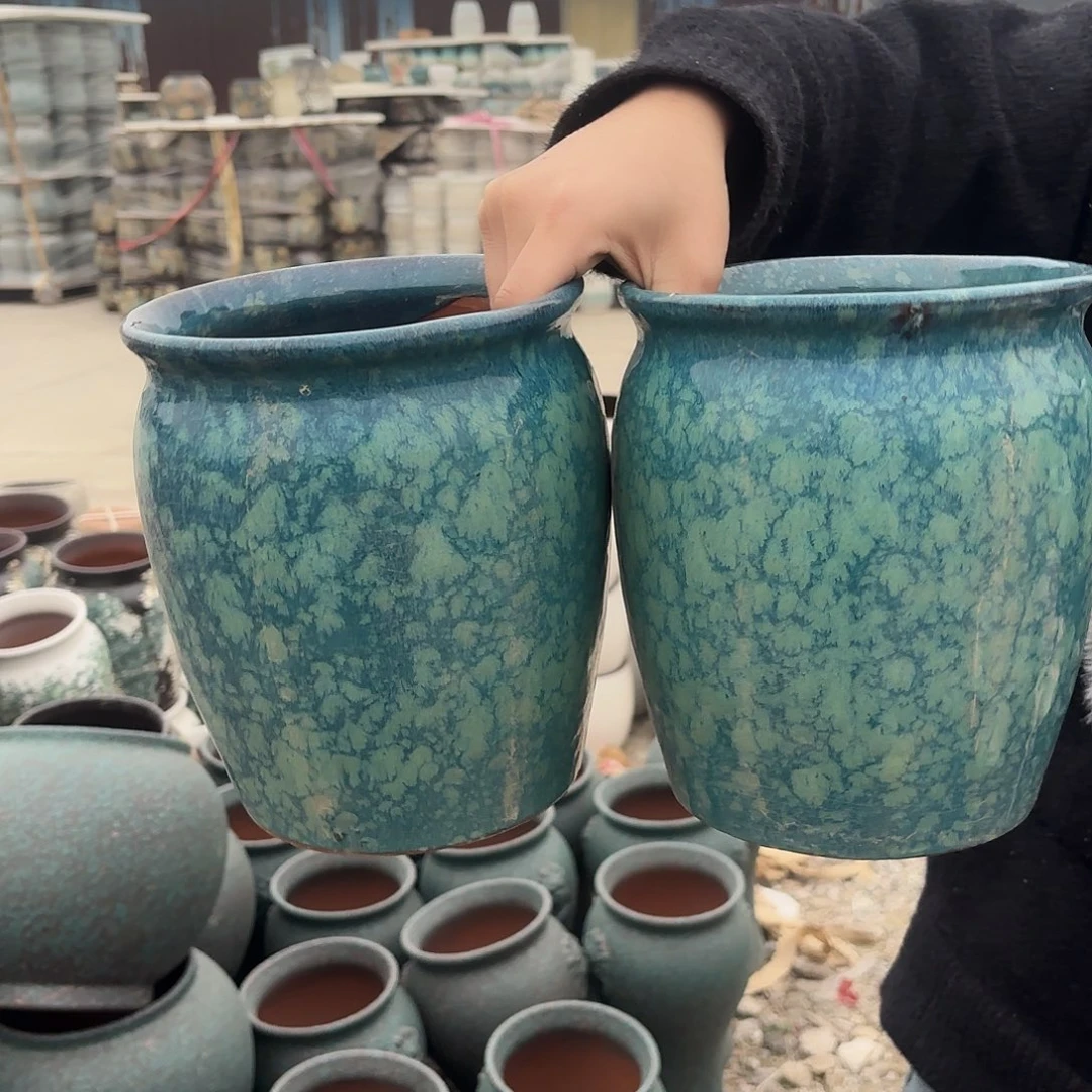 口径18高度20两个绿雪花