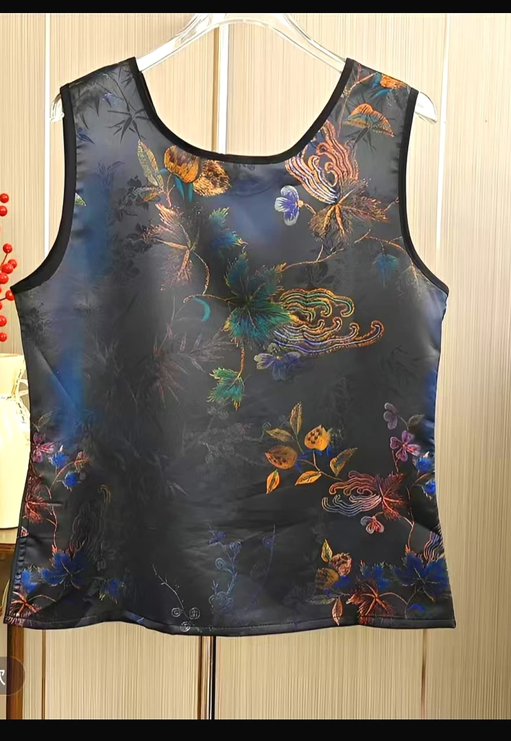 【昙花】夏季个性提花时尚气质百搭背心1919