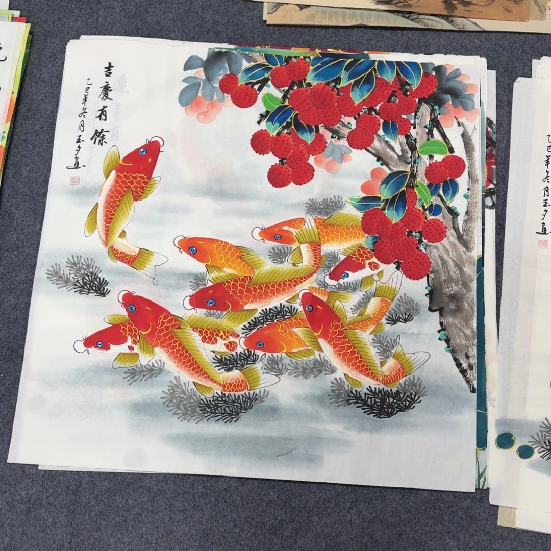 国画68×68精品手绘画画画