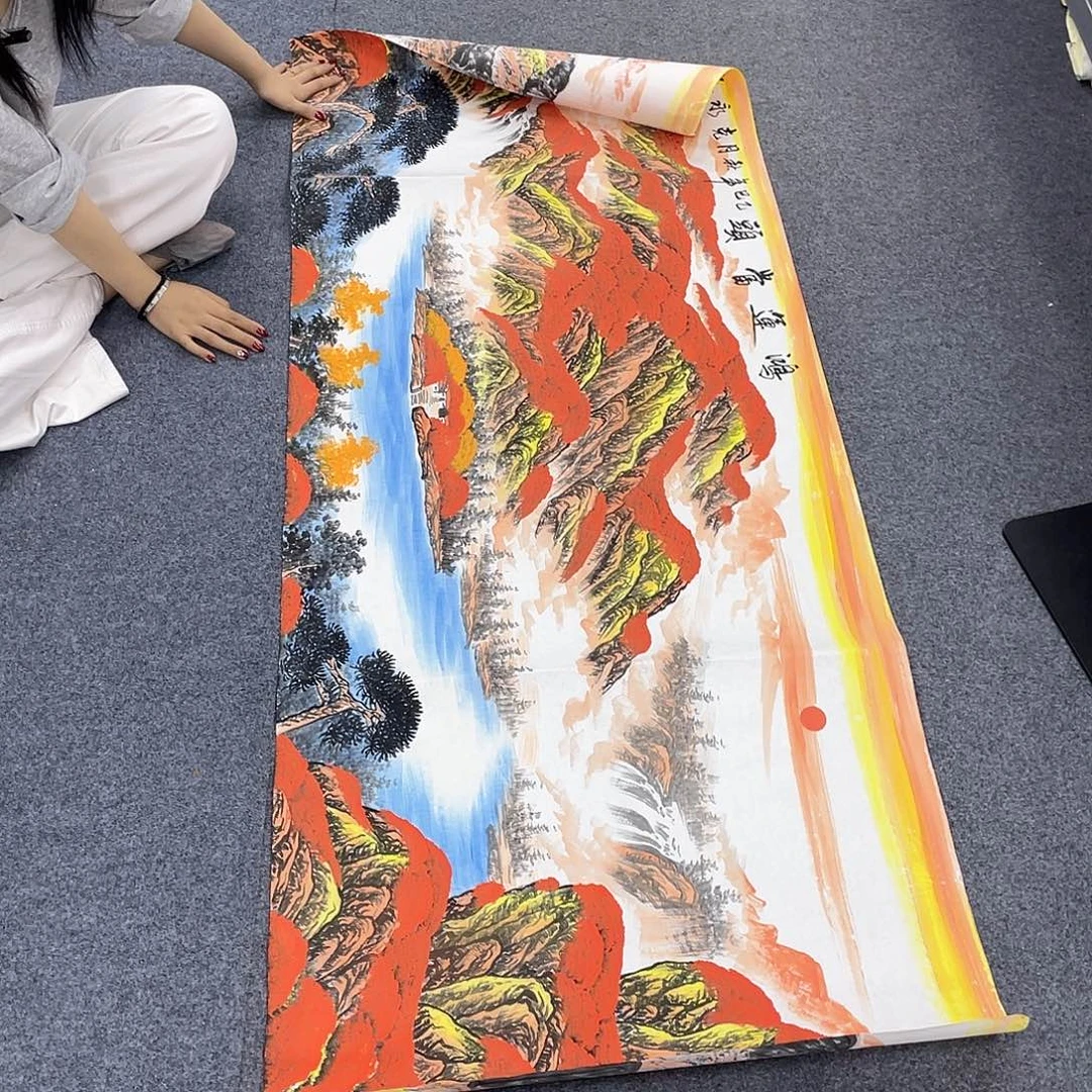 国画作品小姐姐放漏…