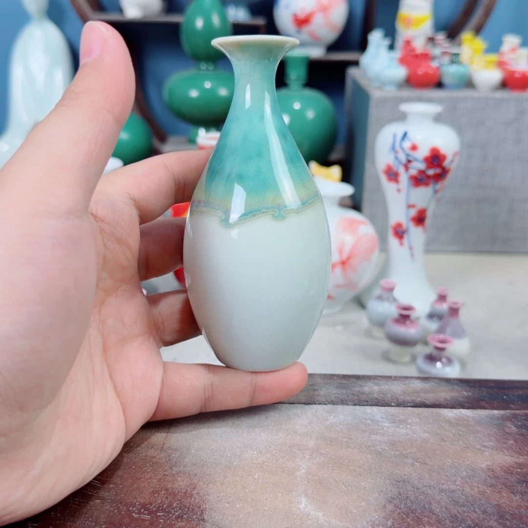 陶瓷手工小花器摆件