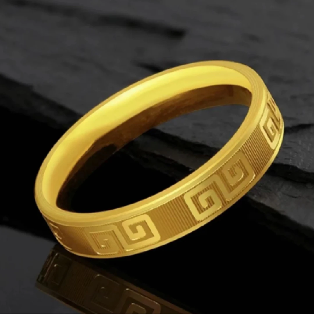 合金戒指 闭口长城纹戒指（选大小）