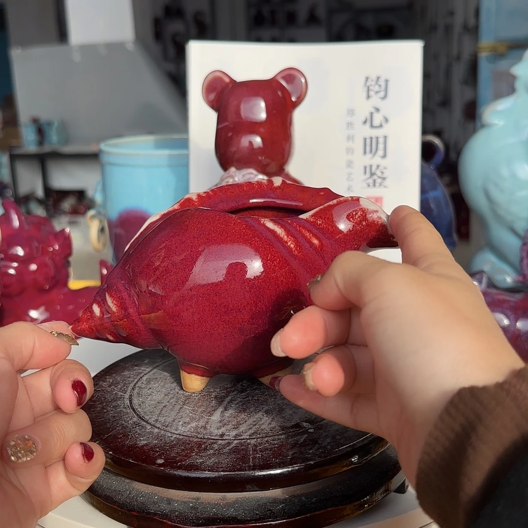 陶摆件郑家钧窑摆件