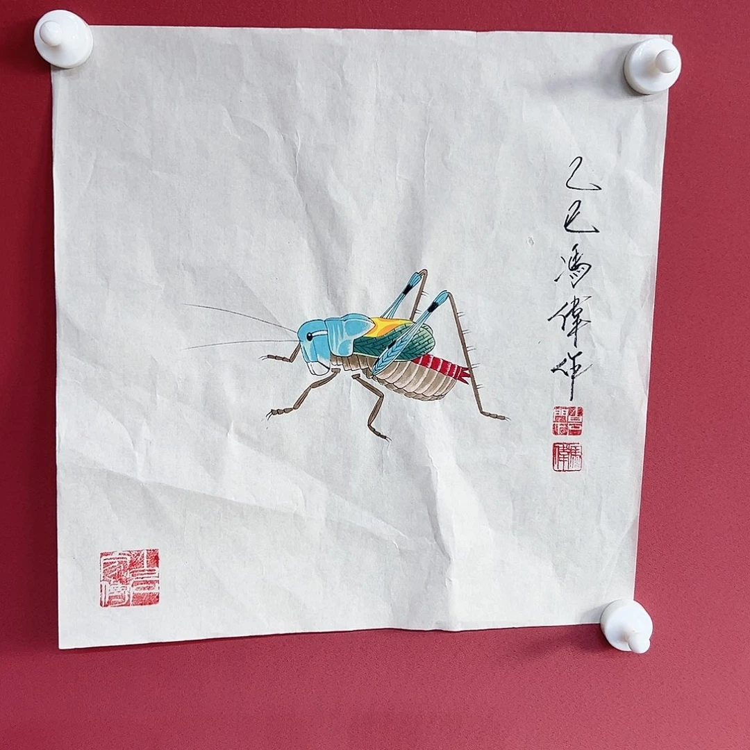 国画冯伟老师亲笔手绘国画作品慧